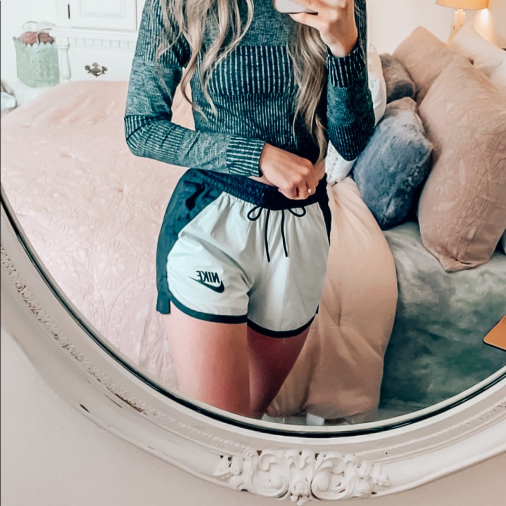 Black and White Nike Athletic Shorts